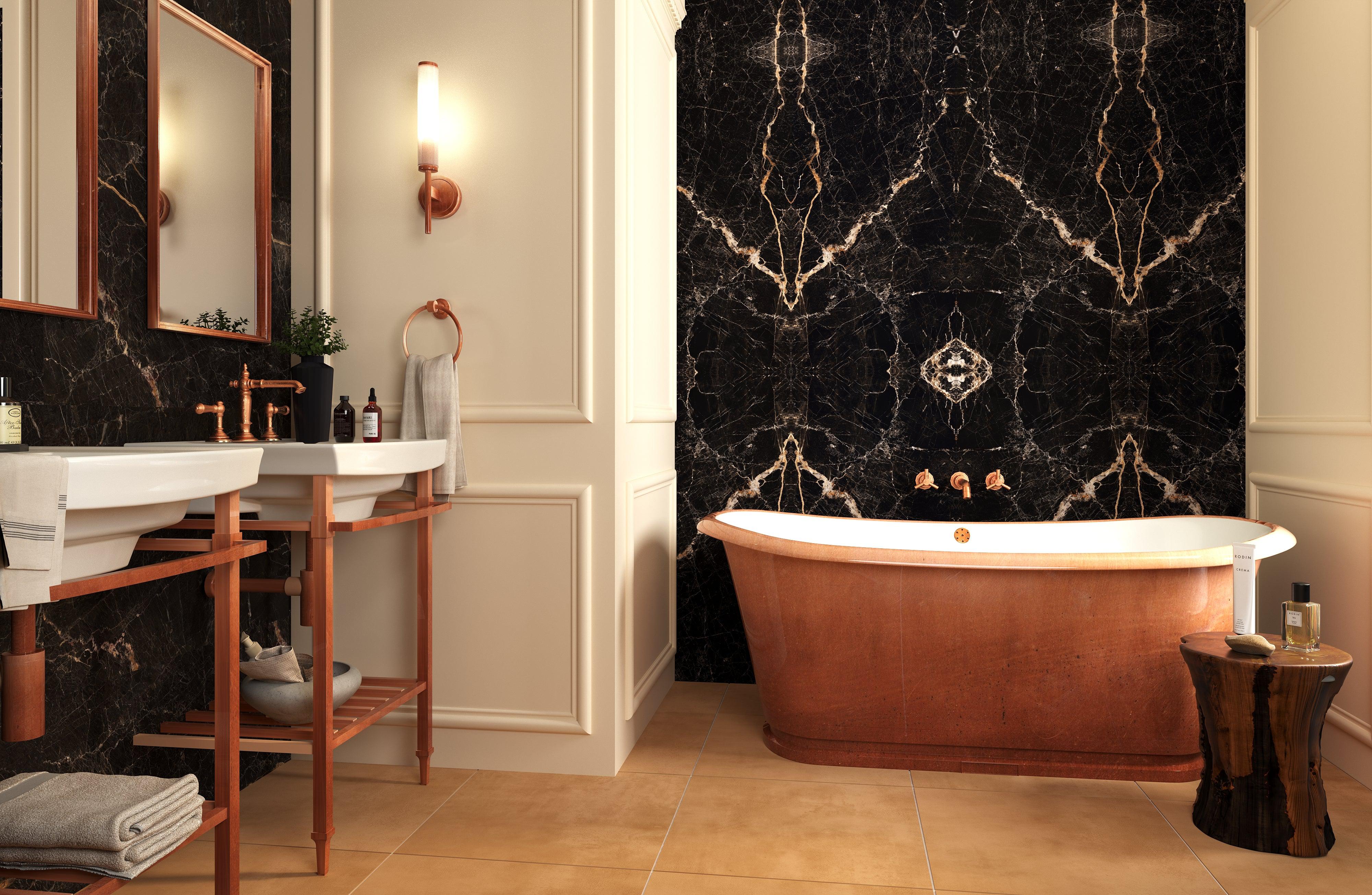 Rose Gold & deals Marble Lux Bathroom Set