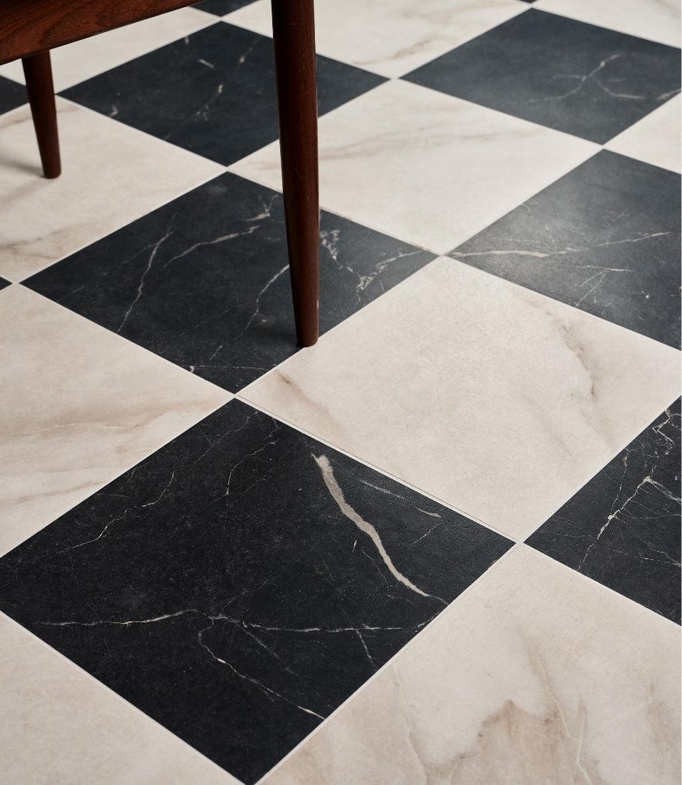 Curated Brushed Marble Bianco 59.5cm x 59.5cm