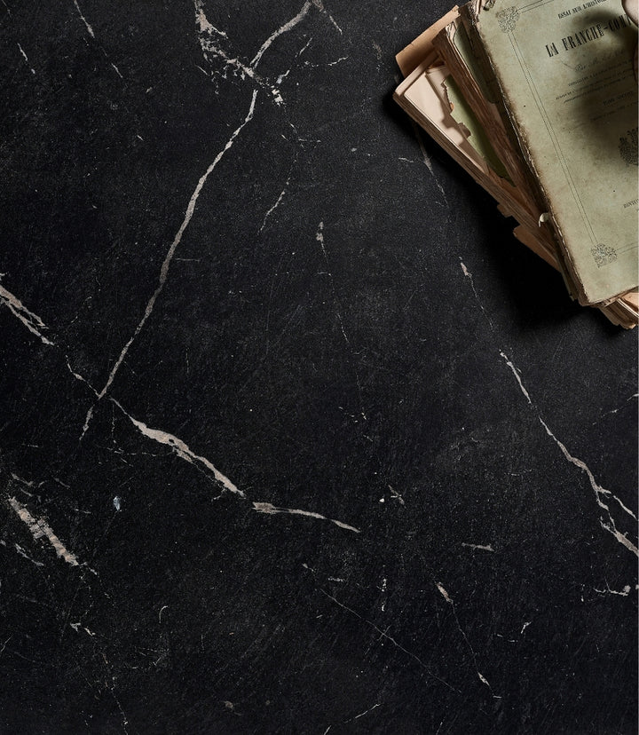 Curated Brushed Marble Nero 29.5cm x 29.5cm