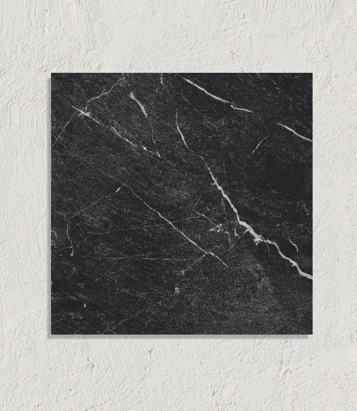 Curated Brushed Marble Nero 29.5cm x 29.5cm