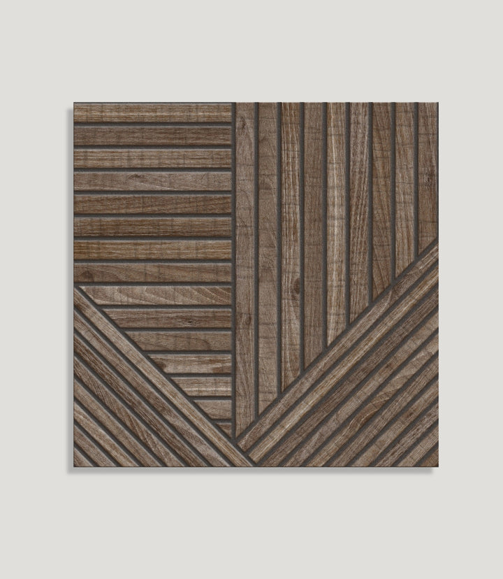 Contemporary Parquet Walnut 44cm x 44cm