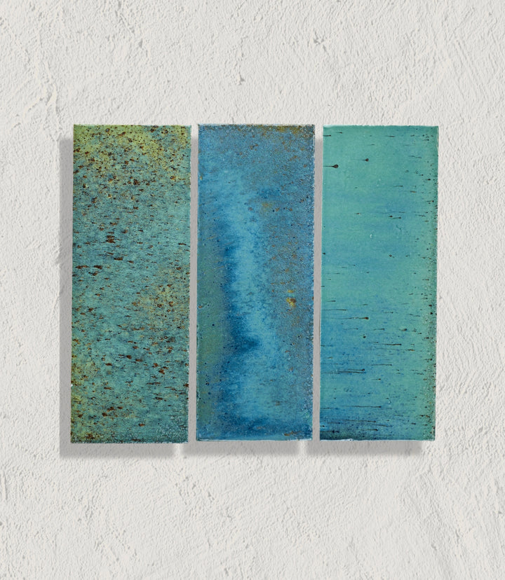 Curated Elan Ocean Blue Green Gloss 7.5 x 20cm