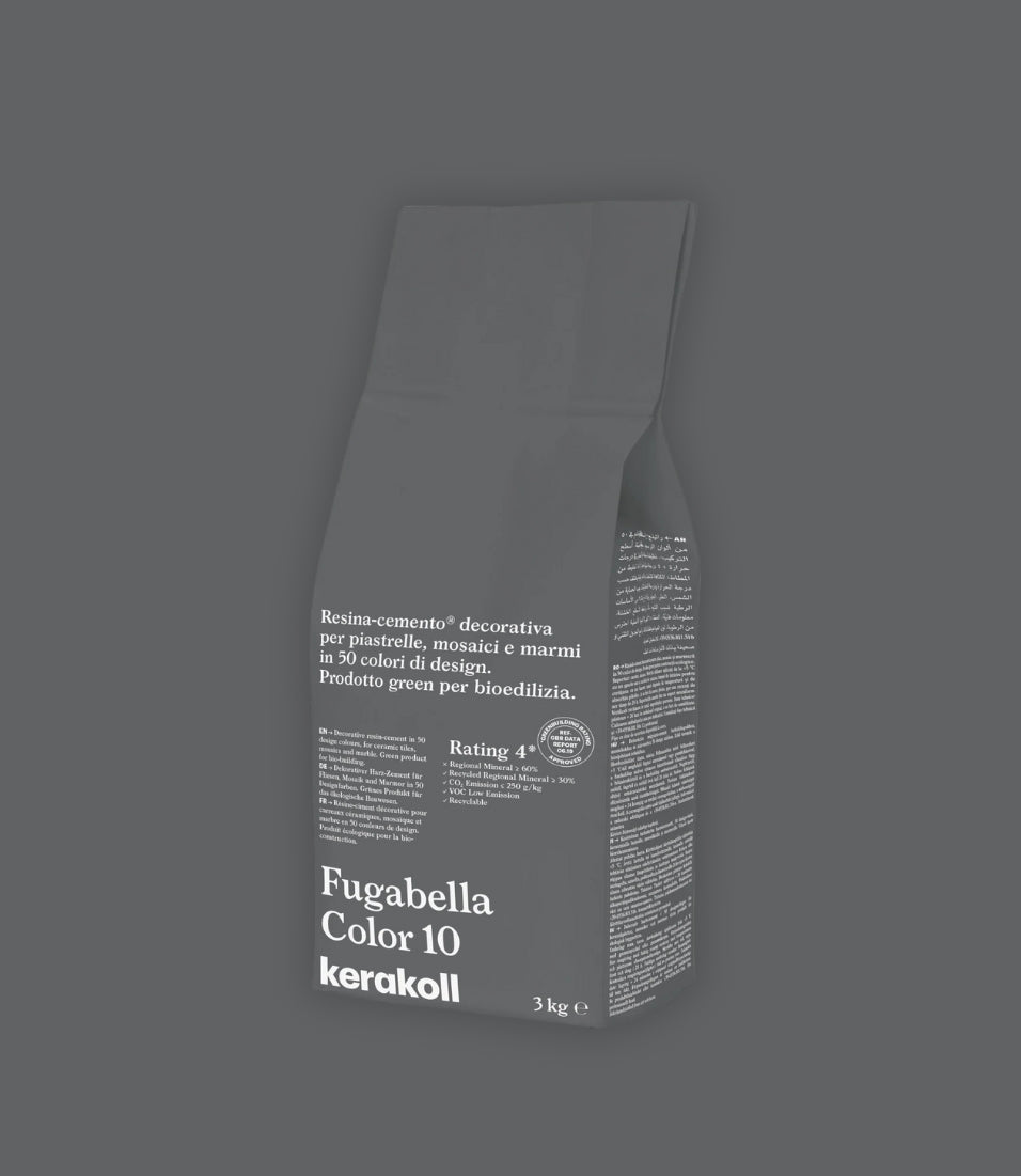 Kerakoll Fugabella Color Grout 10 Dark Grey 3Kg