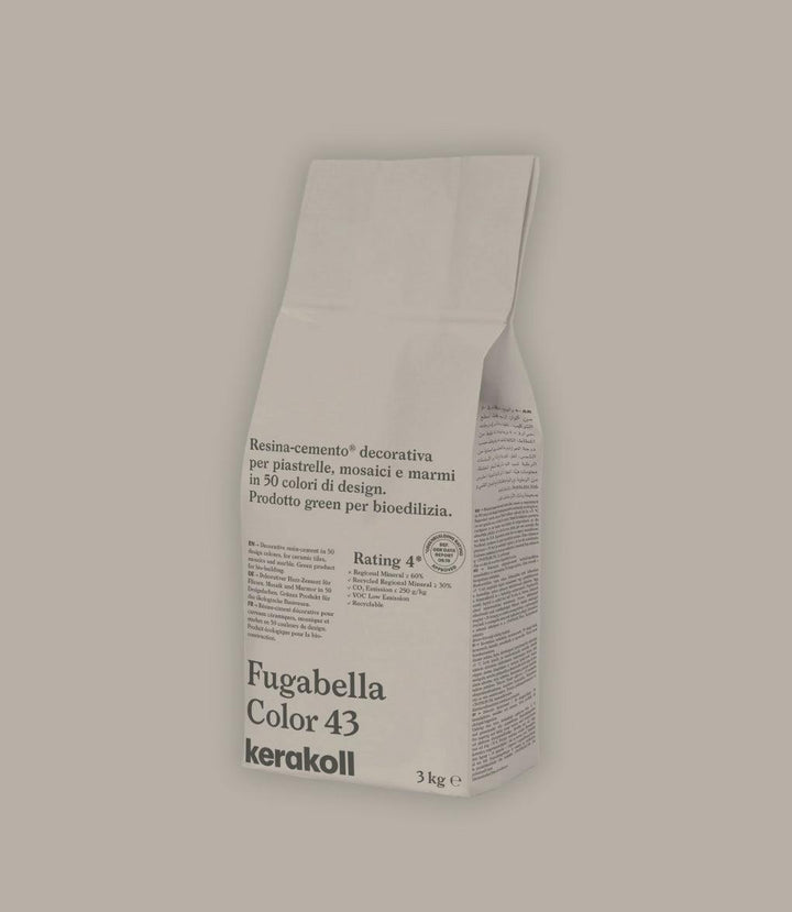 Kerakoll Fugabella Color Grout 43 Sand Stone Beige 3Kg