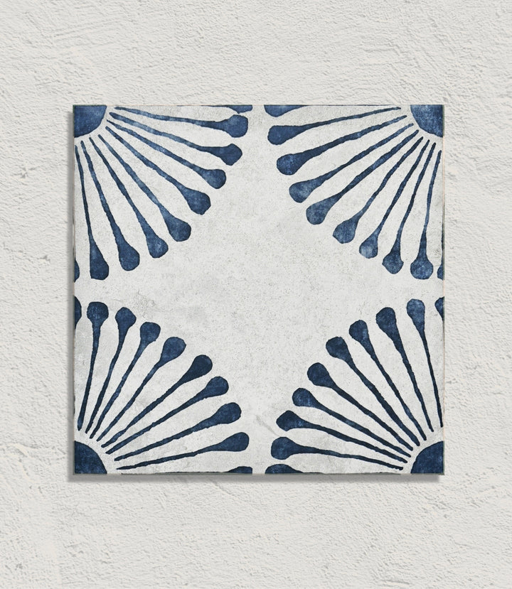 Curated Havana Nights Fan Navy 20cm x 20cm