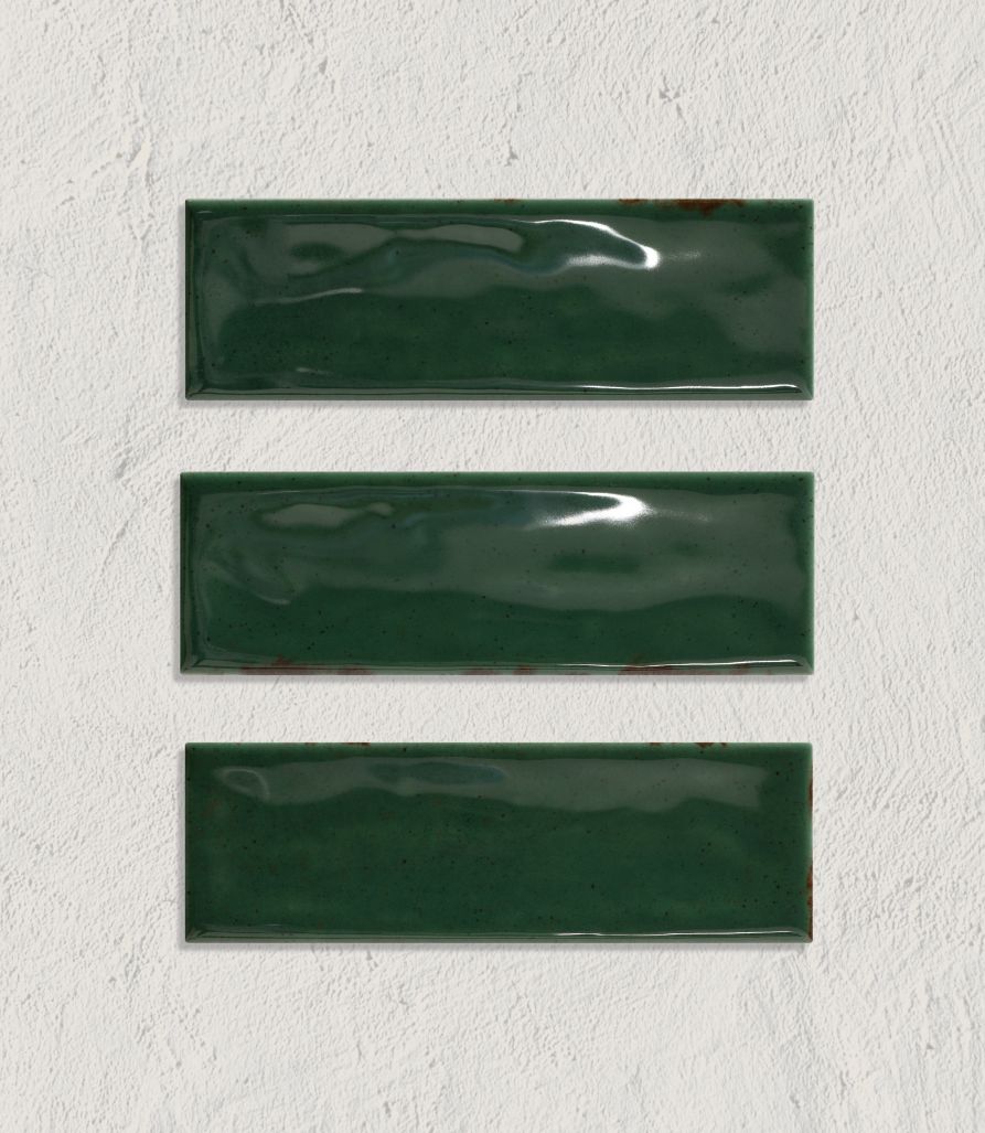 Curated Little Bricks Gloss Green 5cm x 15cm