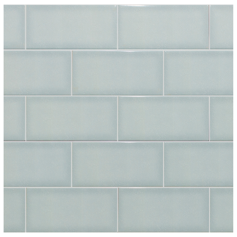 Essential Metro Crackle Cyan 20cm x 10cm – Baked Tiles