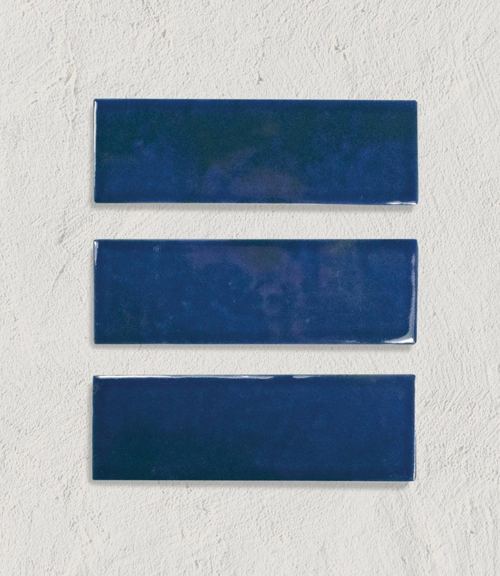 Marrakesh Brick Blue Gloss 5cm x 15cm