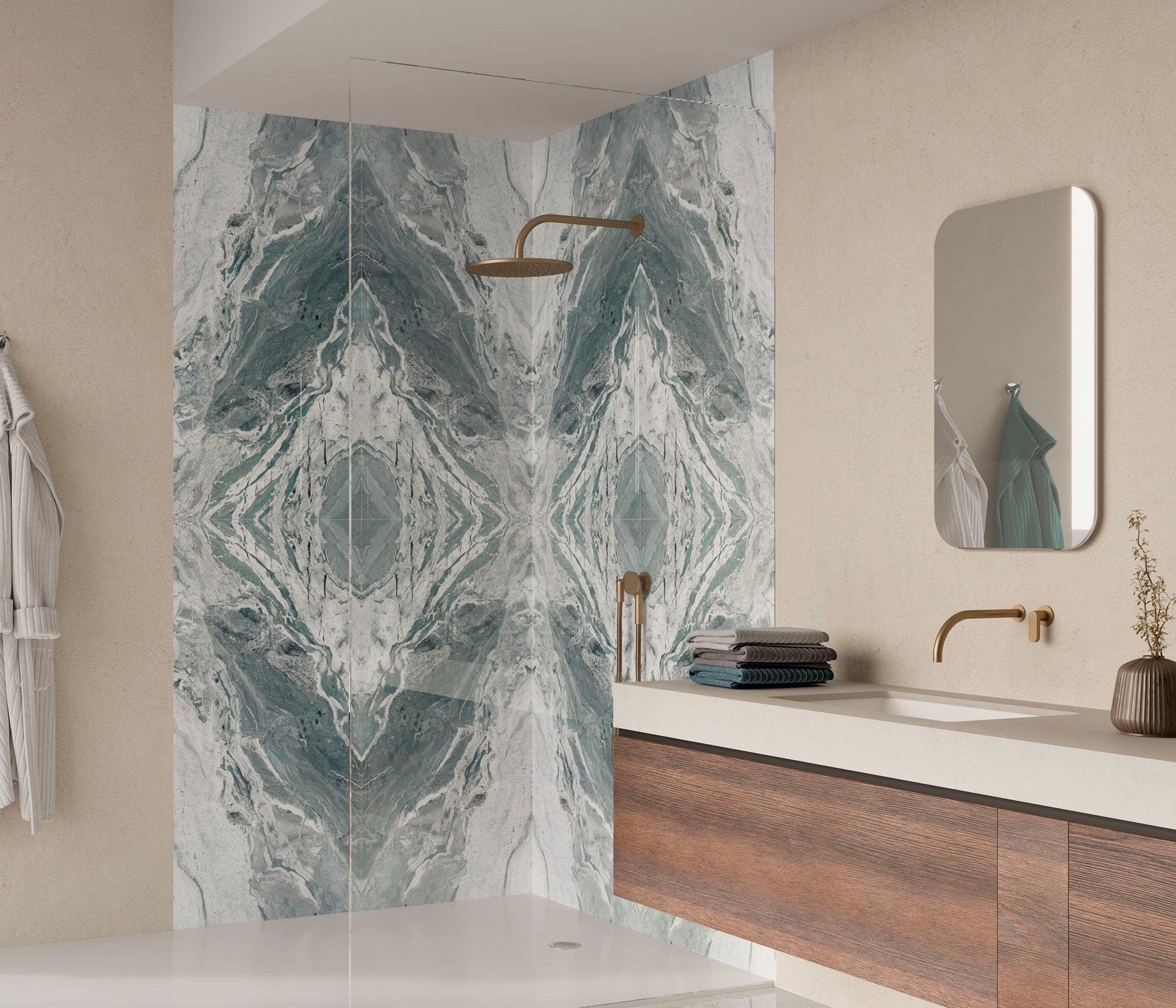 Marble Lux Orobico Aqua Decor A 60cm x 120cm – Baked Tiles